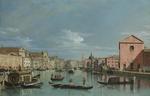 欧洲12-19世纪油画一_BELLOTTO, Bernardo - Venice - The Grand Canal facing Santa Croce